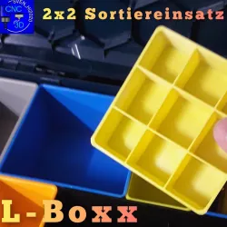 L-Boxx Sortiereinsatz 2x2 Einsatz
