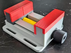 Large Machine Vise with Trapezoidal Thread