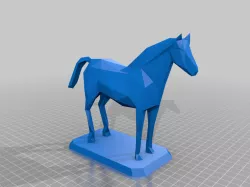 Low poly horse