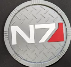 Mass Effect N7 Coaster - Leveled surface