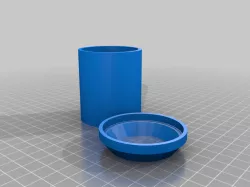 Mini Trash Can (w/ lid) for Failed Prints/Extrusion