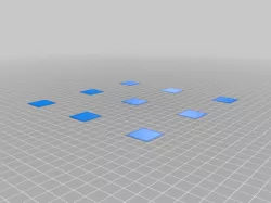 My Customized Bed Leveling Calibration Test Object (Parametric)