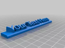 My Customized Curved Name Block