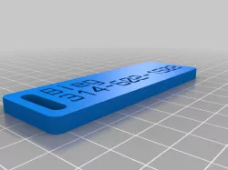 My Customized Customizer Version of luggage label