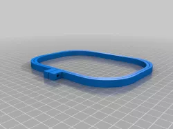 My Customized Embroidery hoop, square, parametric (e.g. for lettering)