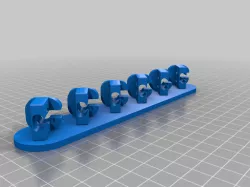 My Customized Triple Letter Blocks Ambigram