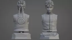 NARUTO ULTRA-DETAILED SUPPORT-FREE BUST 3D MODEL