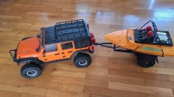 Offroad boat trailer for NQD Jet Boat 1:10