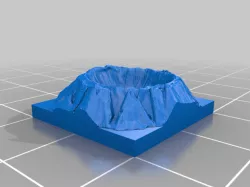 Planet Unknown Meteor Impact Crater