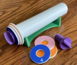 Play Doh Rolling Pin with Interchangeable spacers