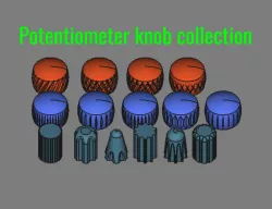 Potentiometer knob collection