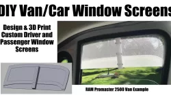 RAM  Promaster Passenger / Driver Window Screens