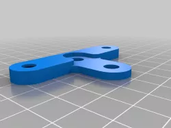 Simple Vertical Holes Rear Light/Reflector Adapter for 80 and 50mm Carrier Racks