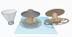Soda (PET) bottle bird feeder with a roof