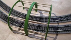 Train track tunnel