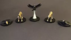 Afflicted Dog & Carrion Crow Miniatures (Bloodborne Fan Art)