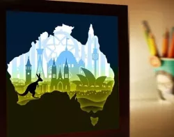 Australia Kangaroo light box 