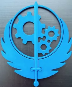 Brotherhood of Steel and Outcasts logos