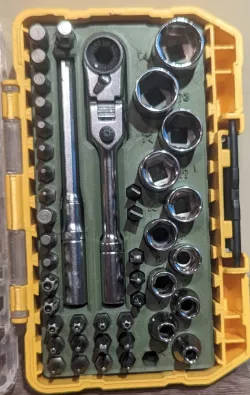 Dewalt Tough Case Bit Case Organizer for Harbor Freight Icon Bit Ratchet and 1:4" sockets