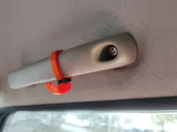 Hook for the car interior on the handle