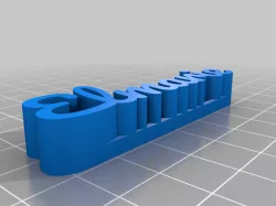 My Customized 3D name plate