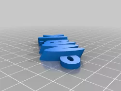 My Customized iamburny's v2  Text - Name Keyring / Keyfob