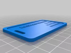 My Customized Luggage / Bag Tag