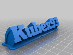 My Customized Sweeping name plate