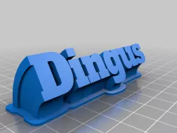 My Customized Sweeping name plate