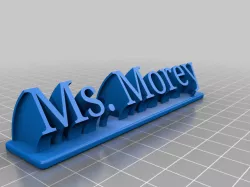 My Customized Sweeping Name Plate remix