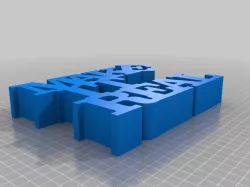 My Customized Variable WORD Sculpture