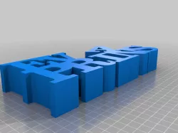 My Customized Variable WORD Sculpture eva