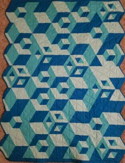 Triangle and Rhombus Templates for Hexagon Quilts