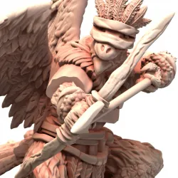 013 Tribal Dayak Animal Beastmen Warrior archer and Shaman Beast Dog Bird Bear Cat Turtle