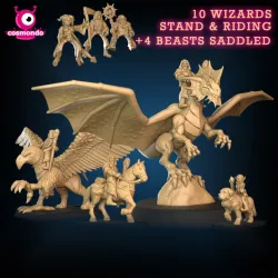 10 Wizards Of All Races & 4 Beasts to Ride