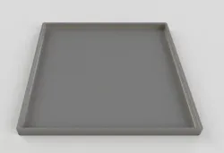 100x100 square saucer