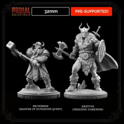 18 miniatures - 32mm - Classic RPG game heroes bundle - MASTERS OF DUNGEONS QUEST