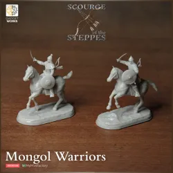 2 Mongolian Mounted Warriors - Scourge of the Steppes