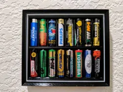 AA Battery Display Frame