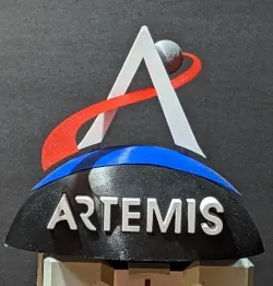 Artemis Logo scultpure
