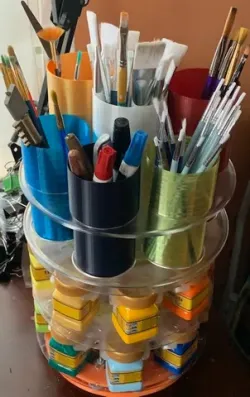 Azure Film Spool Paintbrush organizing cups Vase Mode