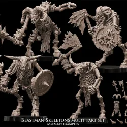 Beastman Skeletons multi-part set