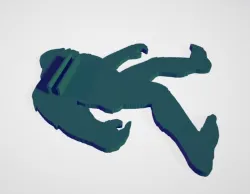 Big Foot (Sasquatch) clip on silhouette