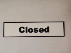 Closed Sign