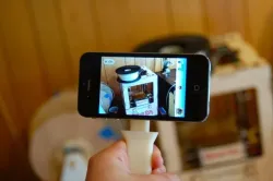 Collapsable iPhone Camera Handle