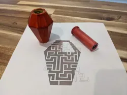 "Crystal Vial" Puzzle Maze Box