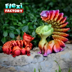 Cute Flexi Print-in-Place Squirrel Now with 3MF Files Included