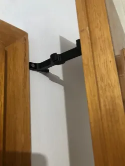 Door holder clamp