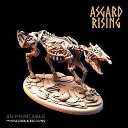 Druagr Skeleton Horses /EasyToPrint/ /Pre-supported/