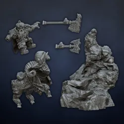 Dwarf King on Mountain Ram